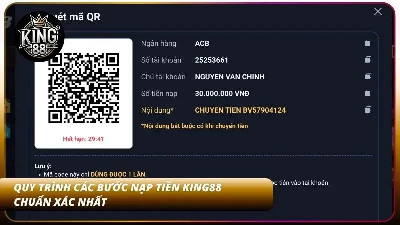 Hướng Dẫn Nạp Tiền King88 – Bank, MoMo, USDT Nhanh Chóng 3 Quy trình các bước nạp tiền chuẩn xác qua ngân hàng, ví điện tử và USDT
